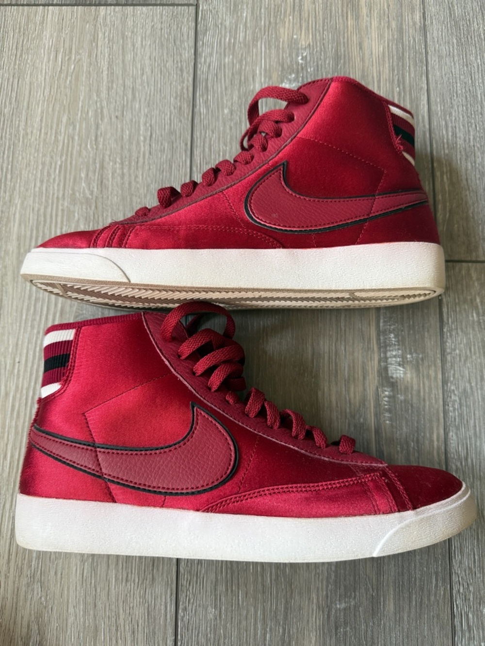 Nike Blazer Mid Premium in “Red Crush” Satin - Picture 8 of 13
